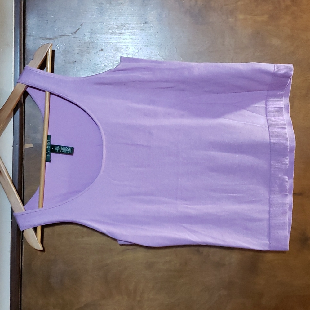 Lauren Ralph Lauren Women's Sleeveless Top Purple Size Medium